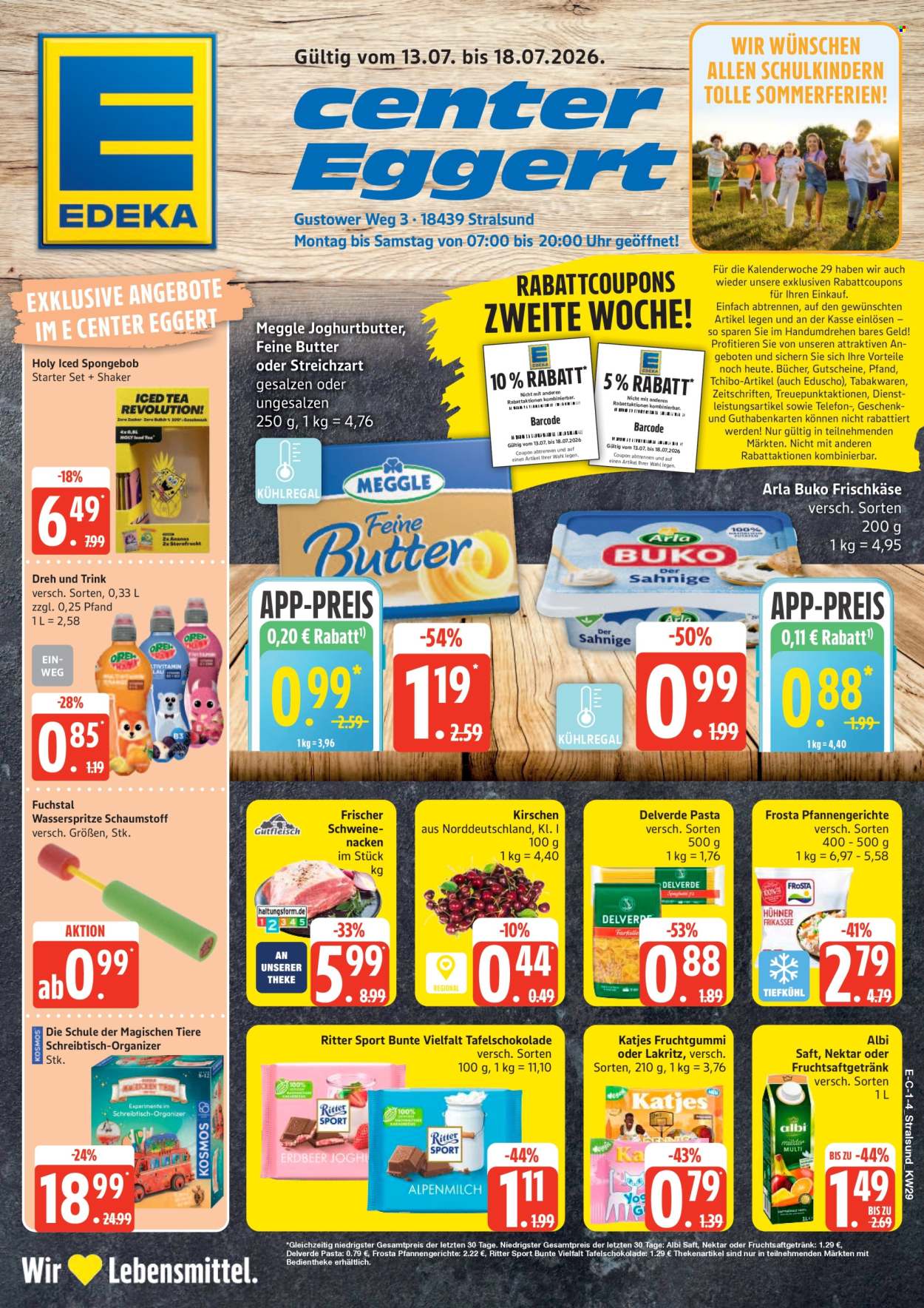 E center Prospekte  - 13.07.2026 - 18.07.2026. Seite 1