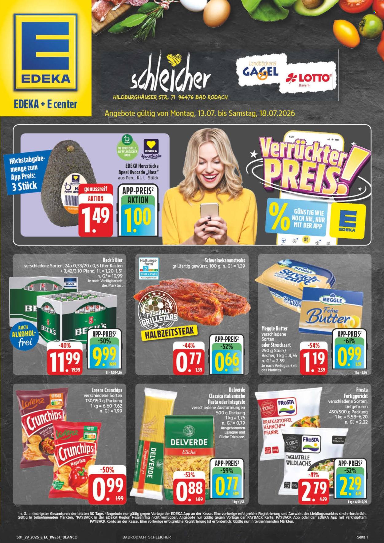 Edeka Prospekte  - 13.07.2026 - 18.07.2026. Seite 1