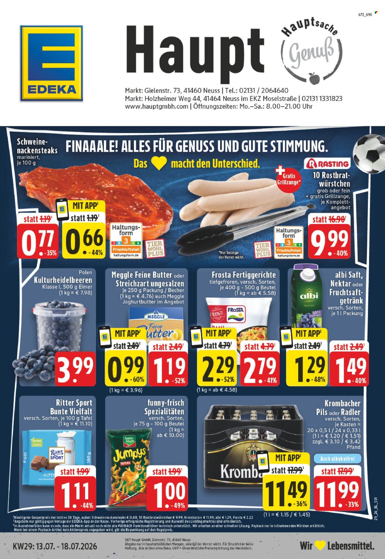 Edeka Prospekte  - 13.07.2026 - 18.07.2026. Seite 1