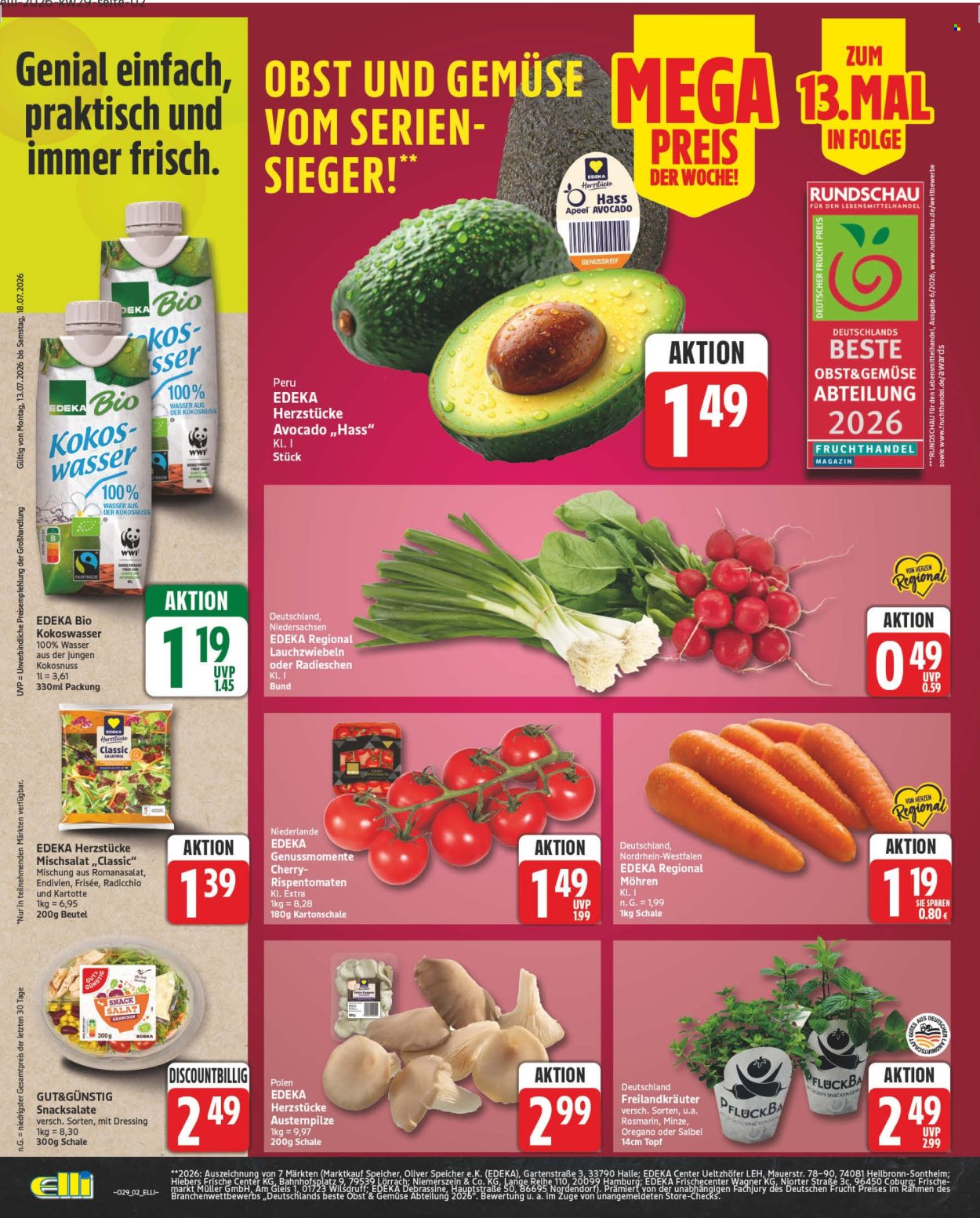 Edeka Prospekte  - 13.07.2026 - 18.07.2026. Seite 2