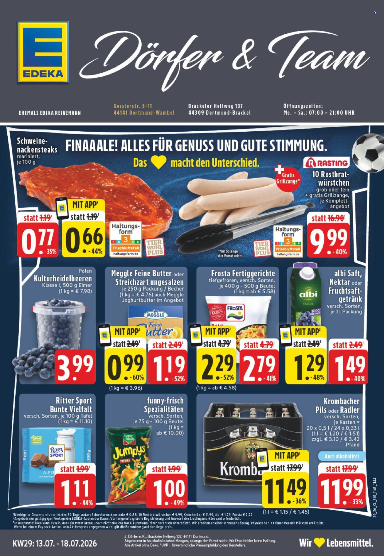 Edeka Prospekte  - 13.07.2026 - 18.07.2026. Seite 1