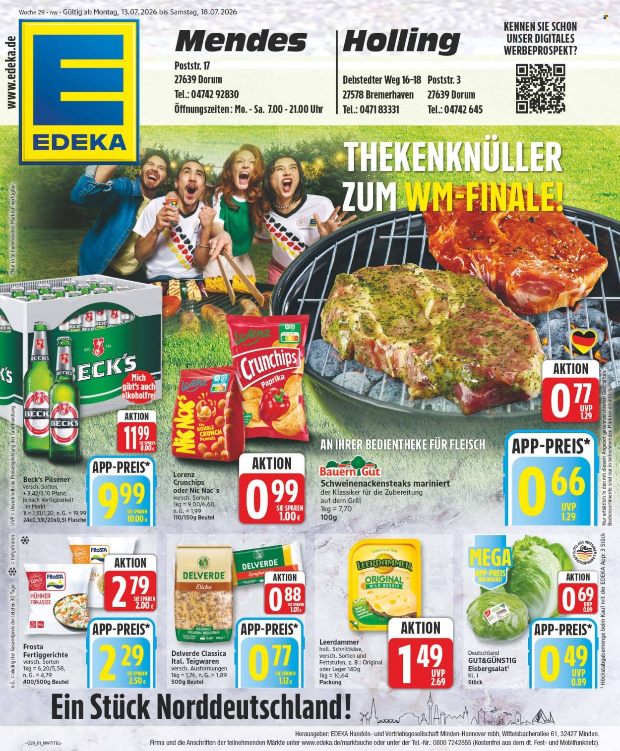 Edeka Prospekte  - 13.07.2026 - 18.07.2026. Seite 1