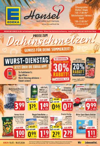 Prospekte Edeka - 13.07.2026 - 18.07.2026.
