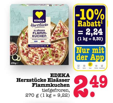 EDEKA Herzstücke Elsässer Flammkuchen