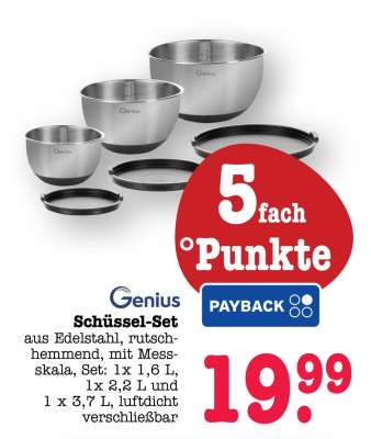 Genius Schüssel-Set