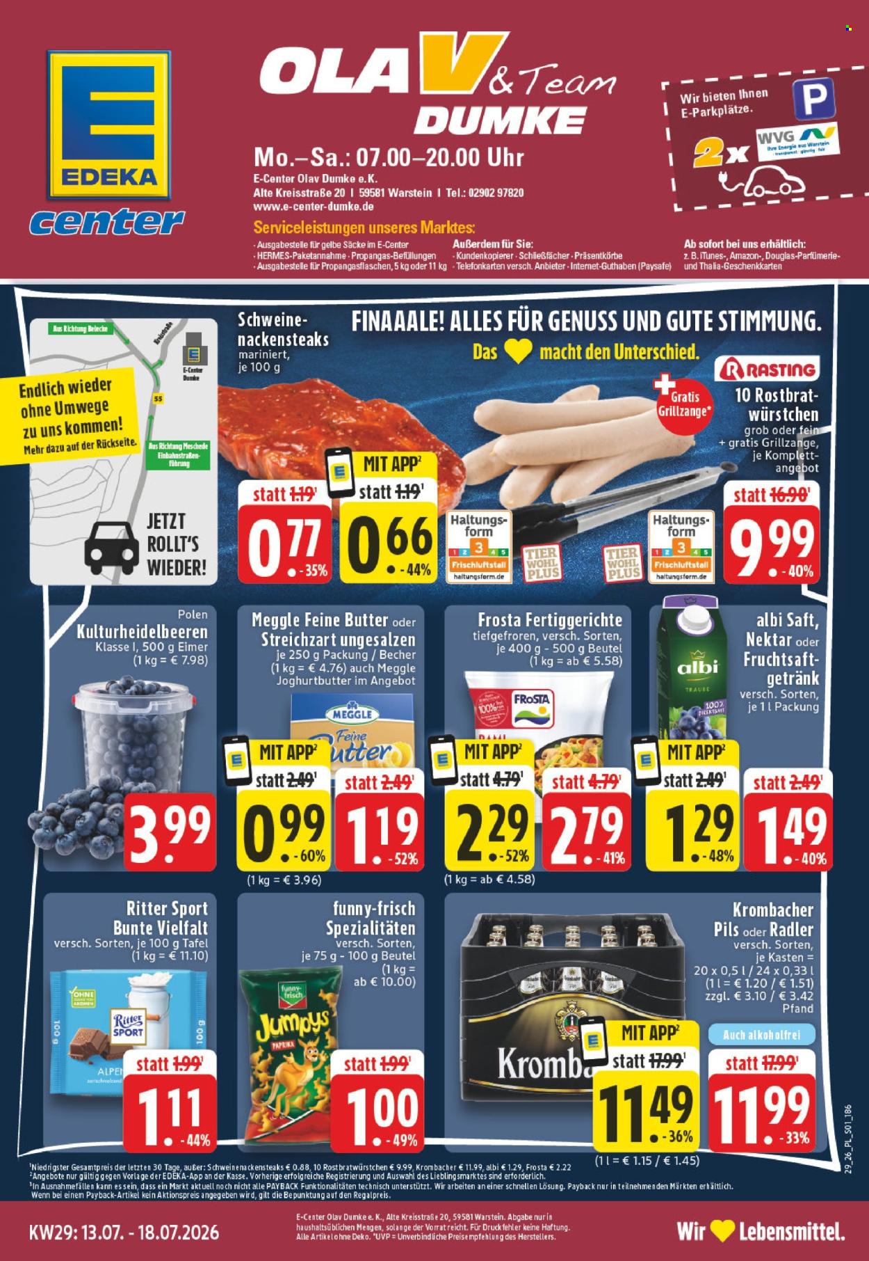 E center Prospekte  - 13.07.2026 - 18.07.2026. Seite 1