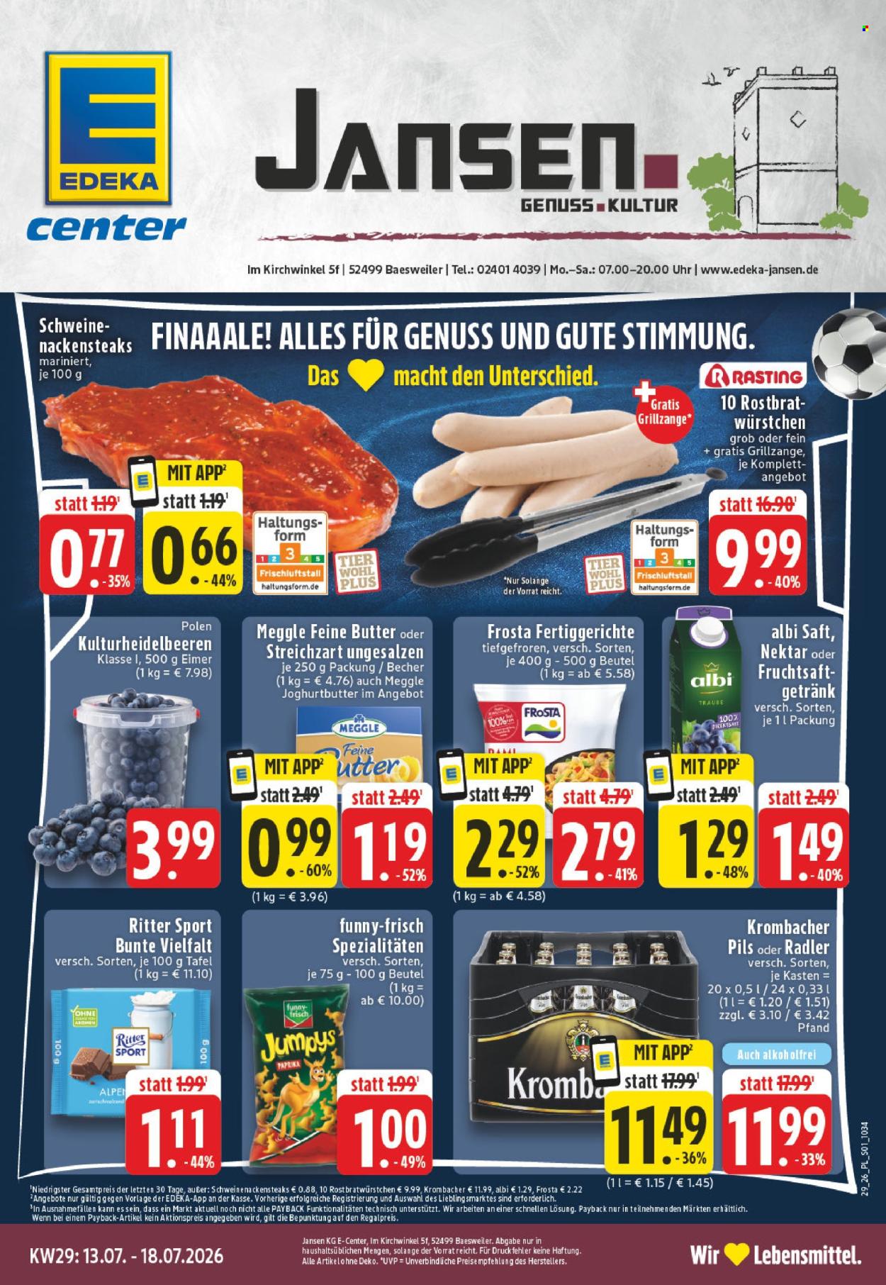 E center Prospekte  - 13.07.2026 - 18.07.2026. Seite 1