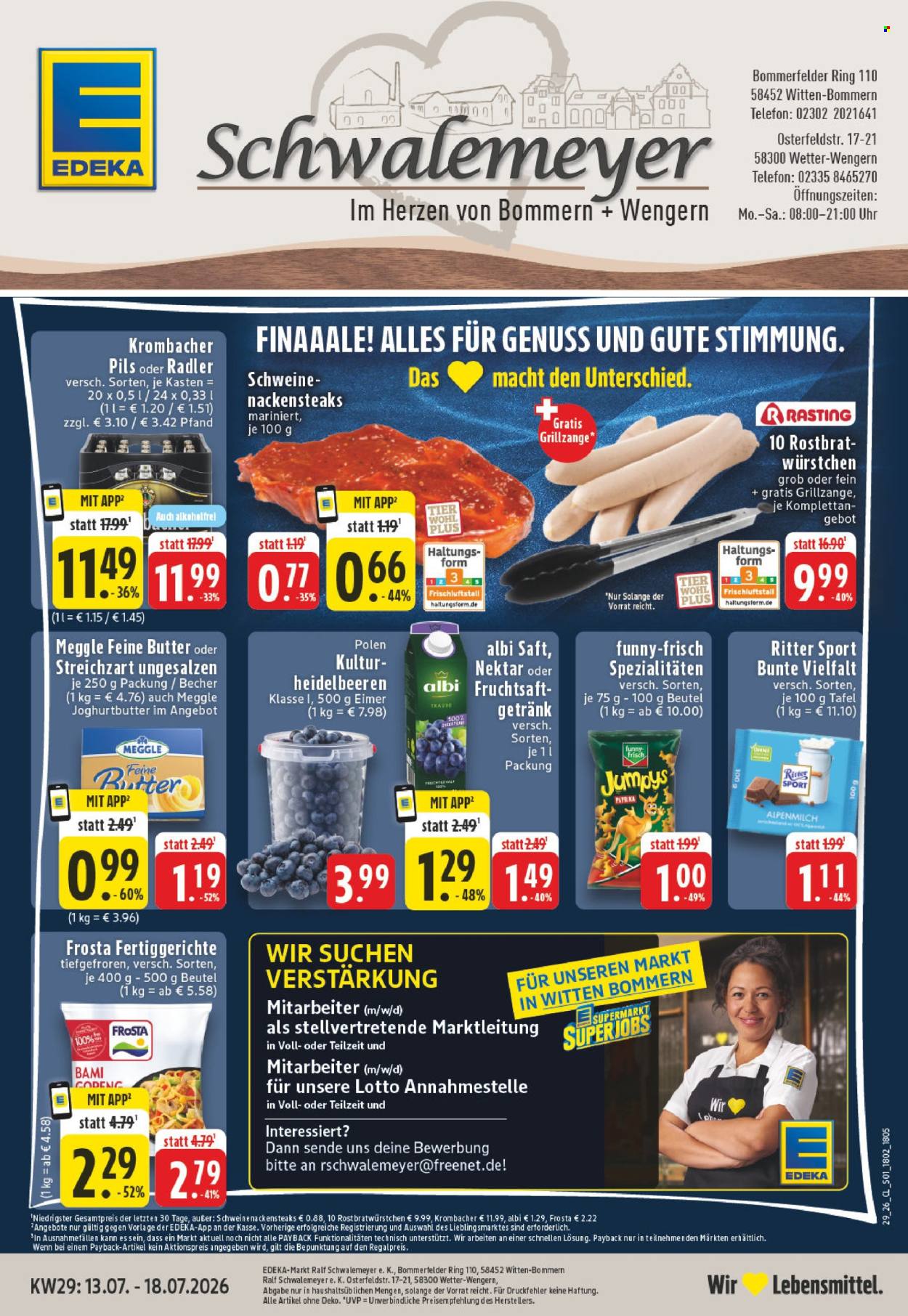 Edeka Prospekte  - 13.07.2026 - 18.07.2026. Seite 1