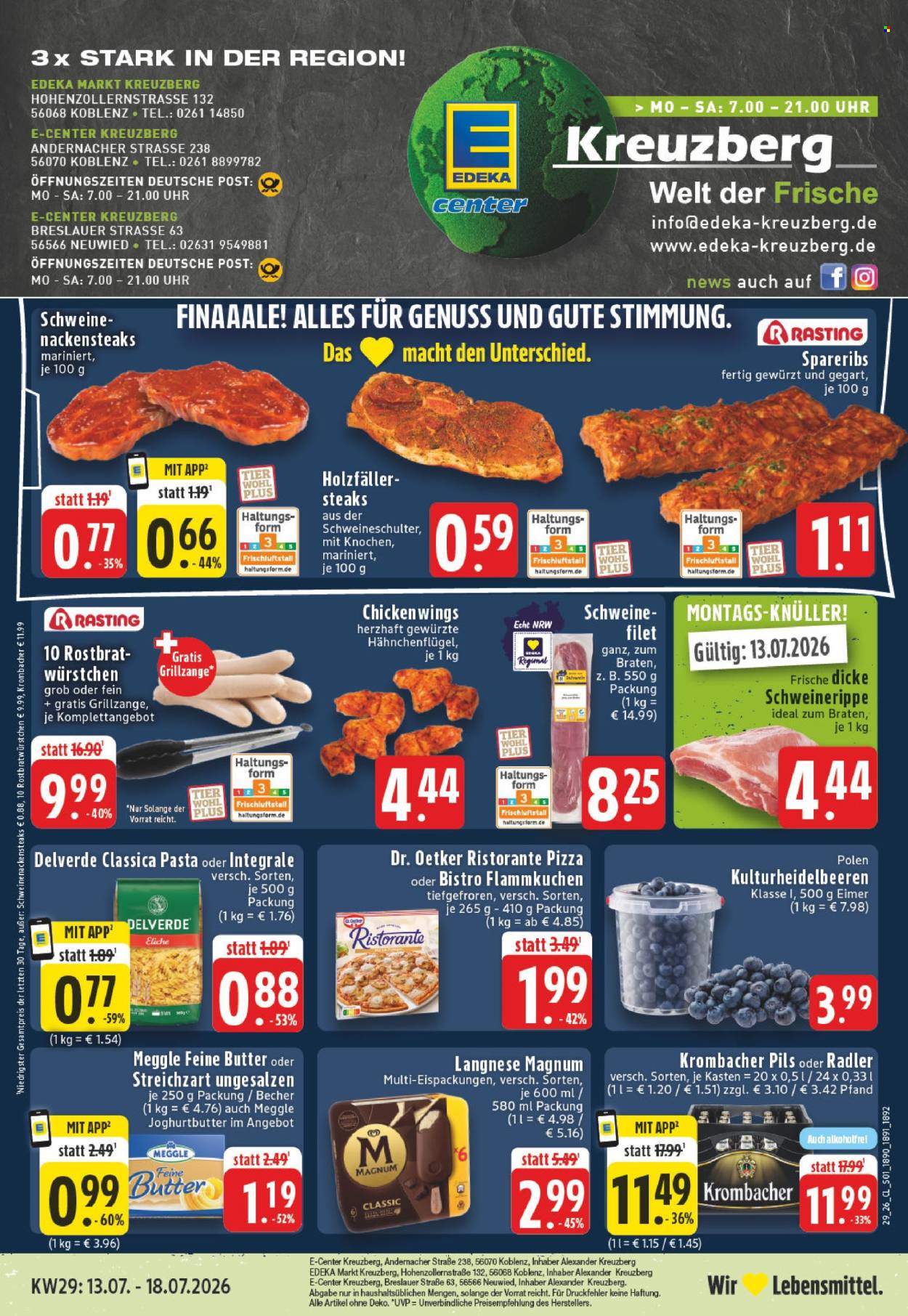 E center Prospekte  - 13.07.2026 - 18.07.2026. Seite 1