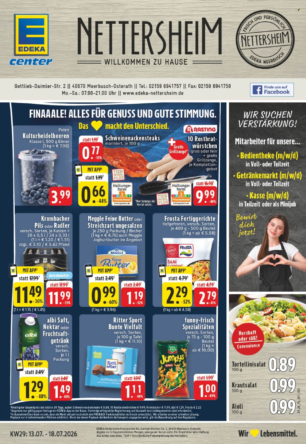 E center Prospekte  - 13.07.2026 - 18.07.2026. Seite 1