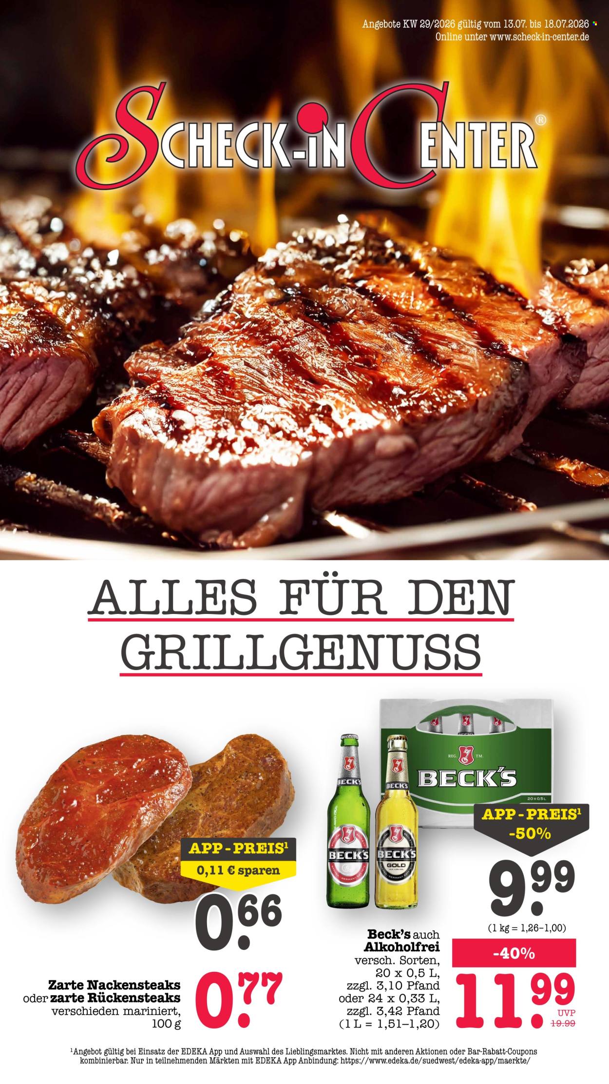 Scheck-in Prospekte  - 13.07.2026 - 18.07.2026. Seite 1