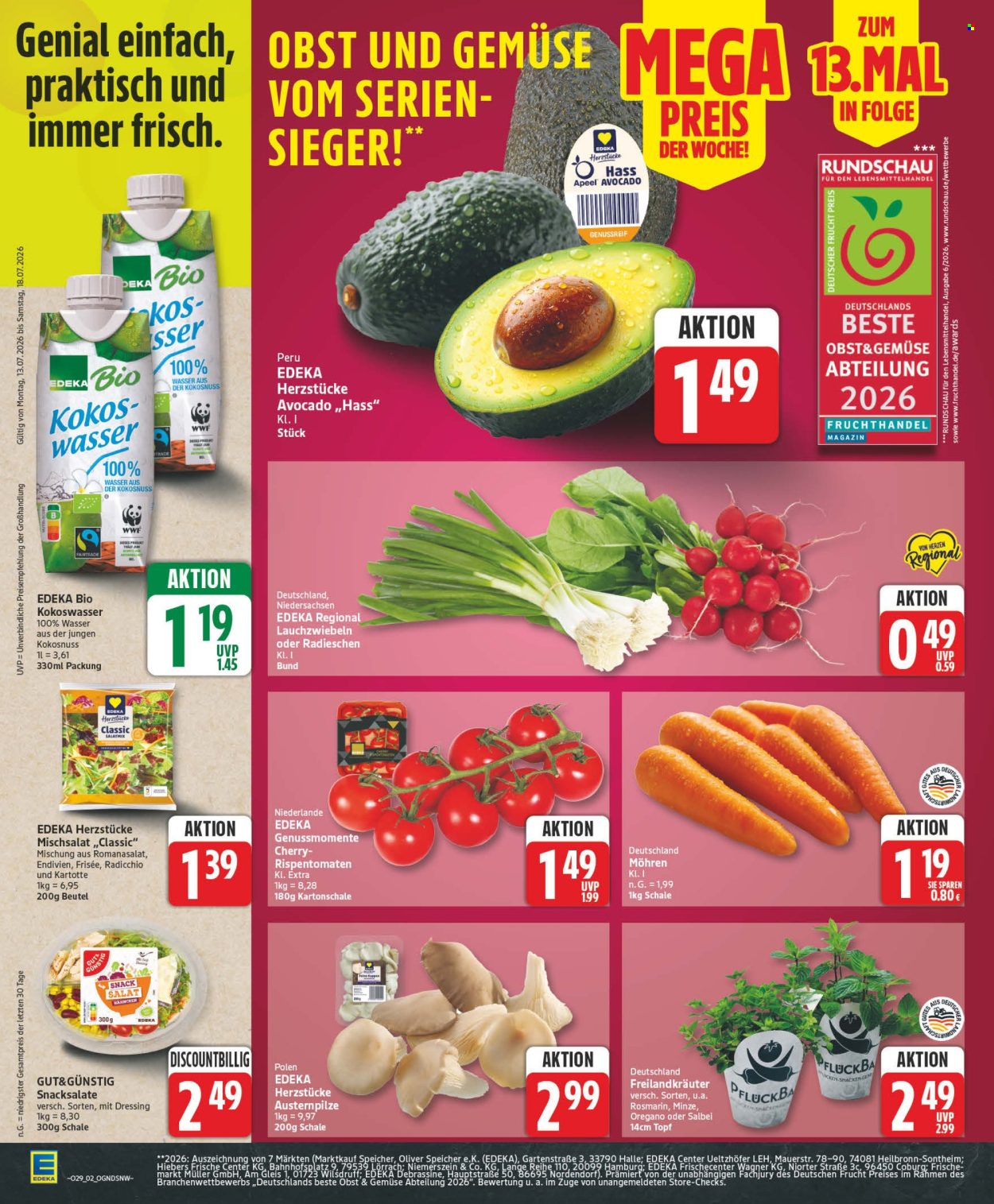 Edeka Prospekte  - 13.07.2026 - 18.07.2026. Seite 2