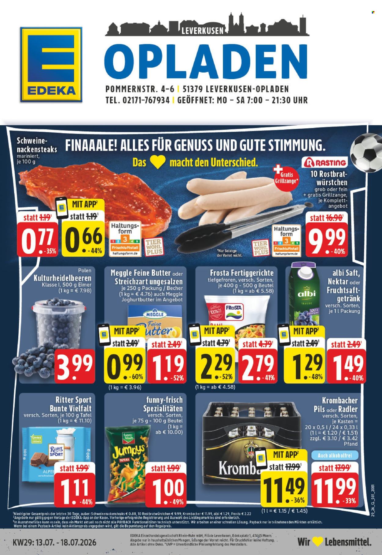 Edeka Prospekte  - 13.07.2026 - 18.07.2026. Seite 1