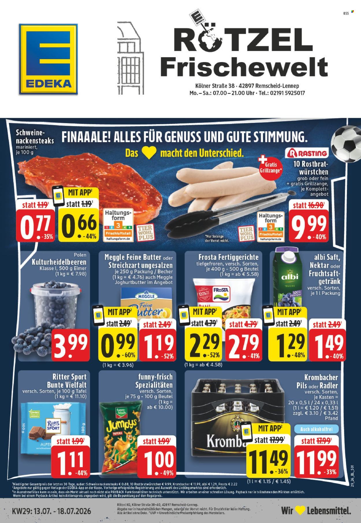 Edeka Prospekte  - 13.07.2026 - 18.07.2026. Seite 1
