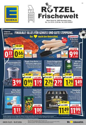 Prospekte Edeka - 13.07.2026 - 18.07.2026.