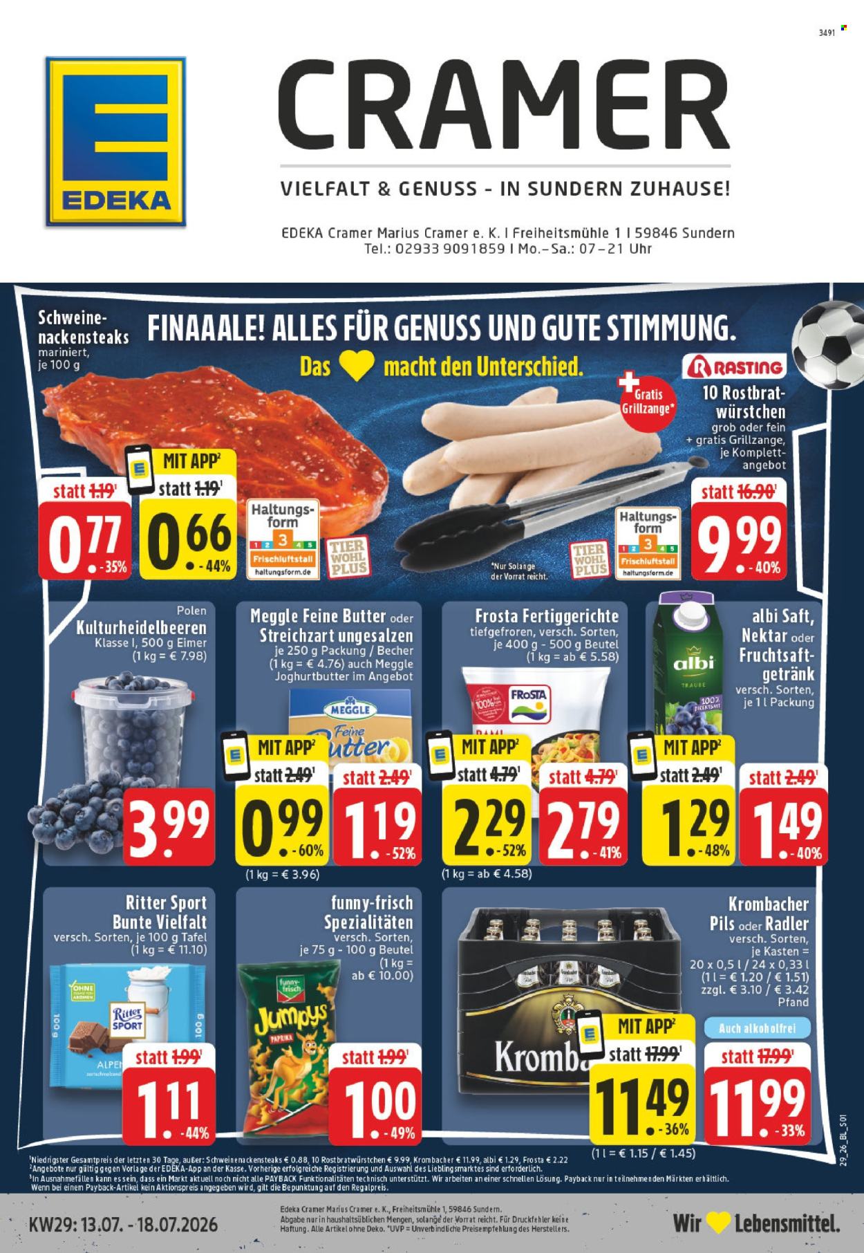 Edeka Prospekte  - 13.07.2026 - 18.07.2026. Seite 1