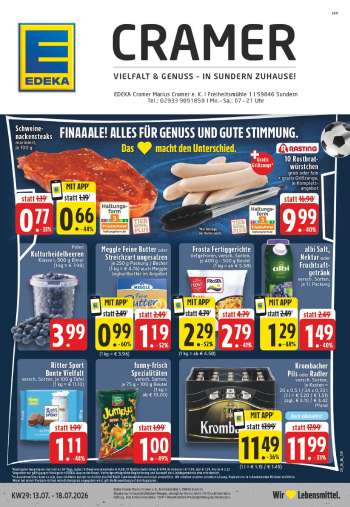 Prospekte Edeka - 13.07.2026 - 18.07.2026.