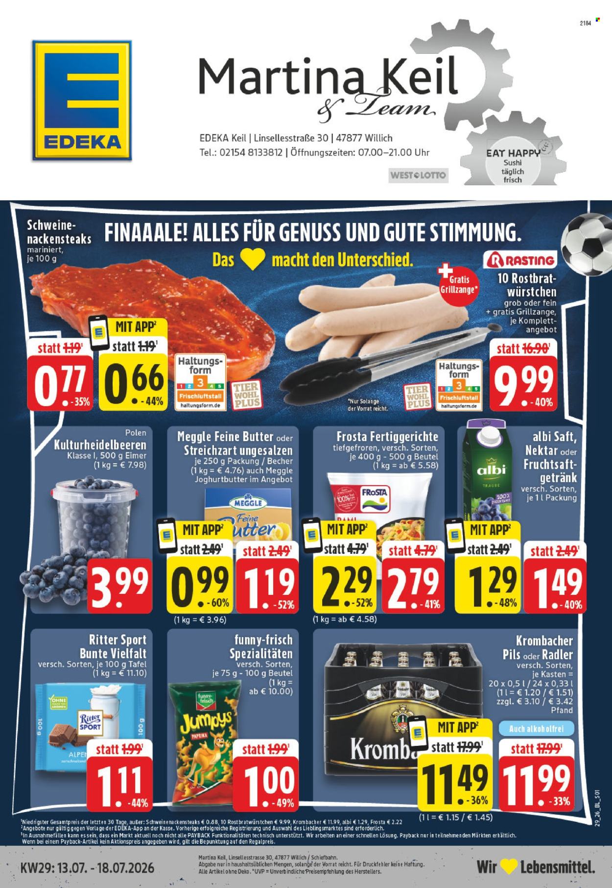 Edeka Prospekte  - 13.07.2026 - 18.07.2026. Seite 1