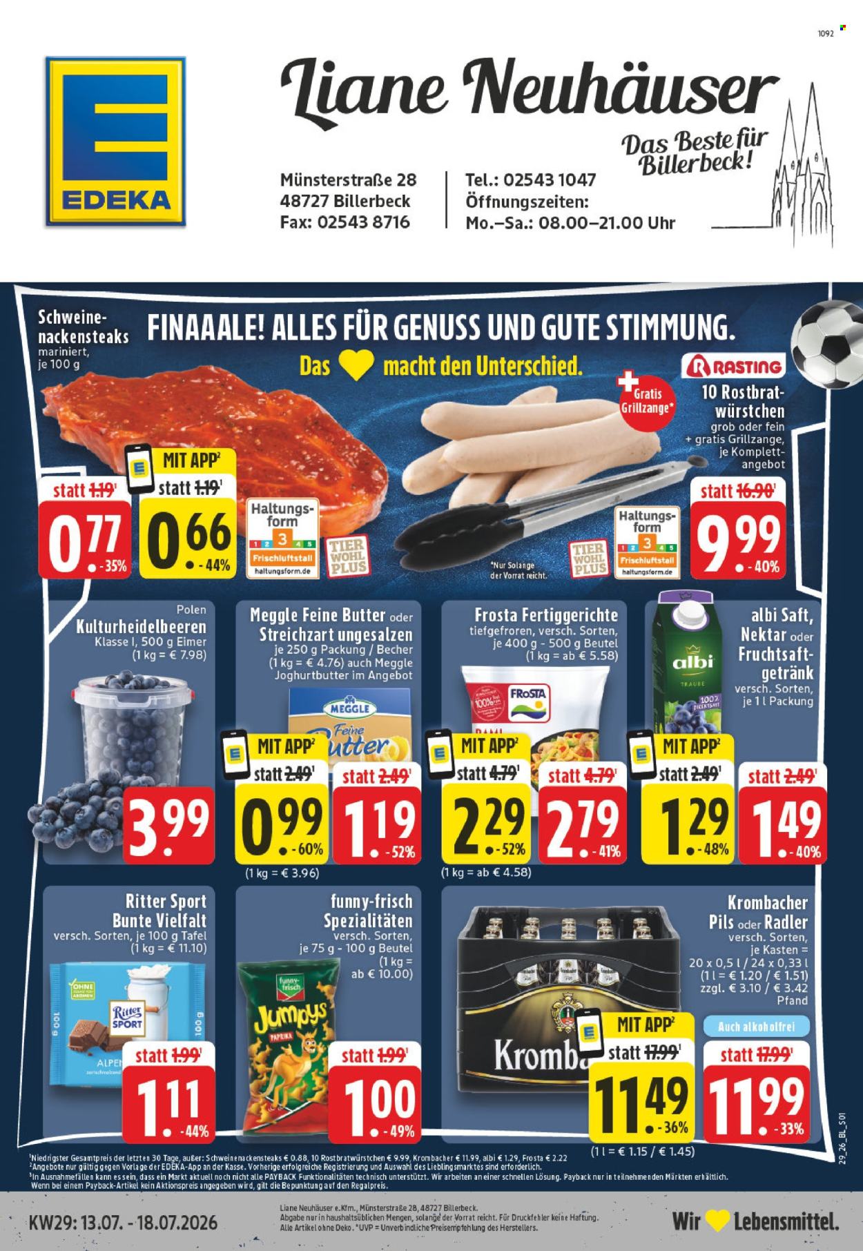 Edeka Prospekte  - 13.07.2026 - 18.07.2026. Seite 1