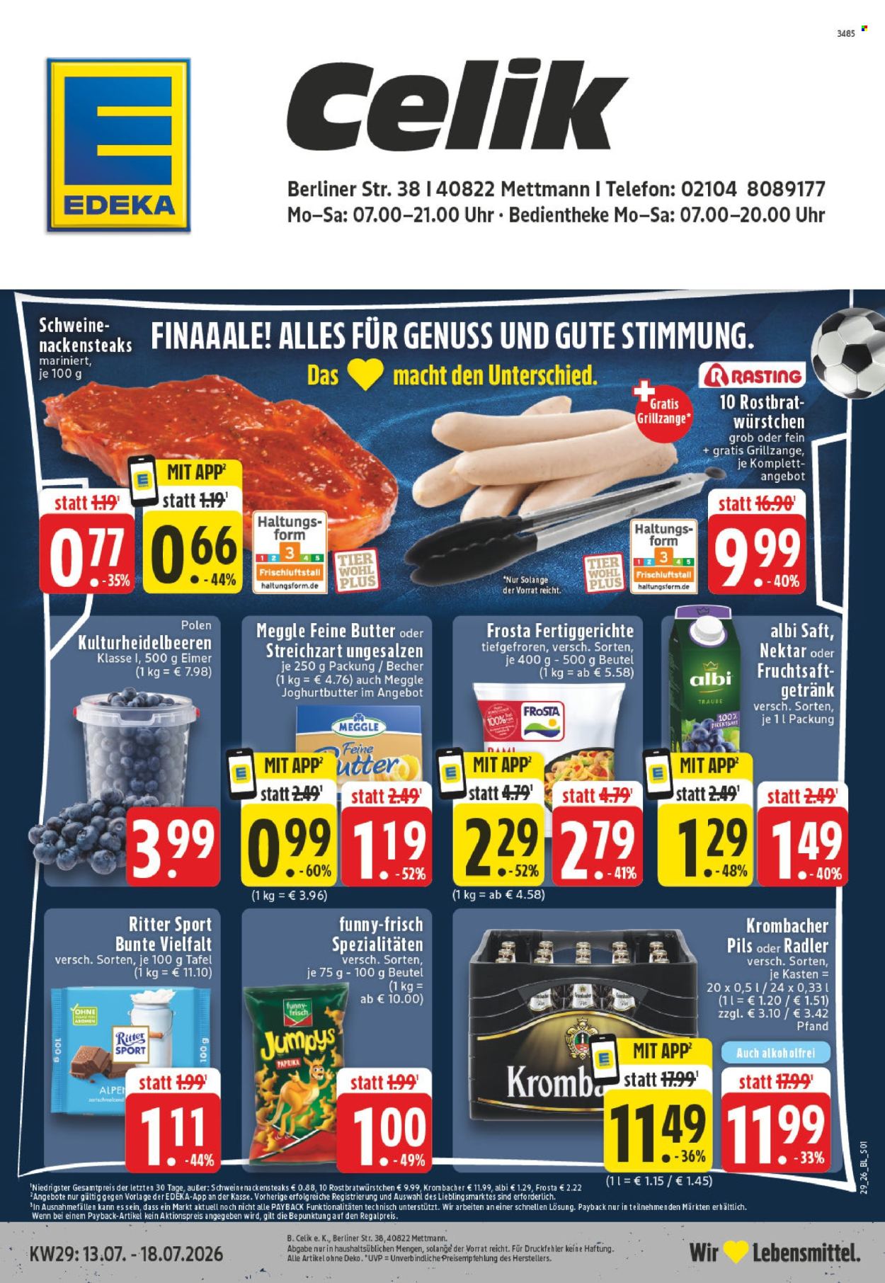 Edeka Prospekte  - 13.07.2026 - 18.07.2026. Seite 1