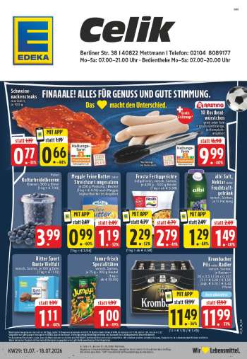 Prospekte Edeka - 13.07.2026 - 18.07.2026.