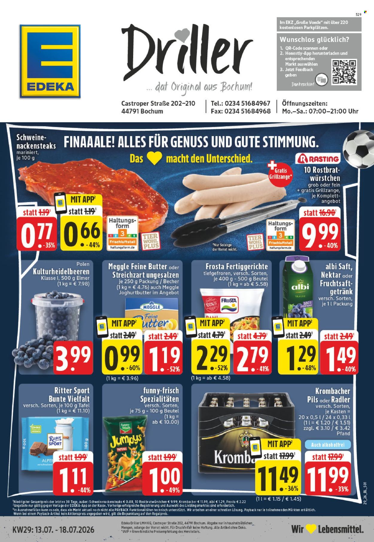Edeka Prospekte  - 13.07.2026 - 18.07.2026. Seite 1