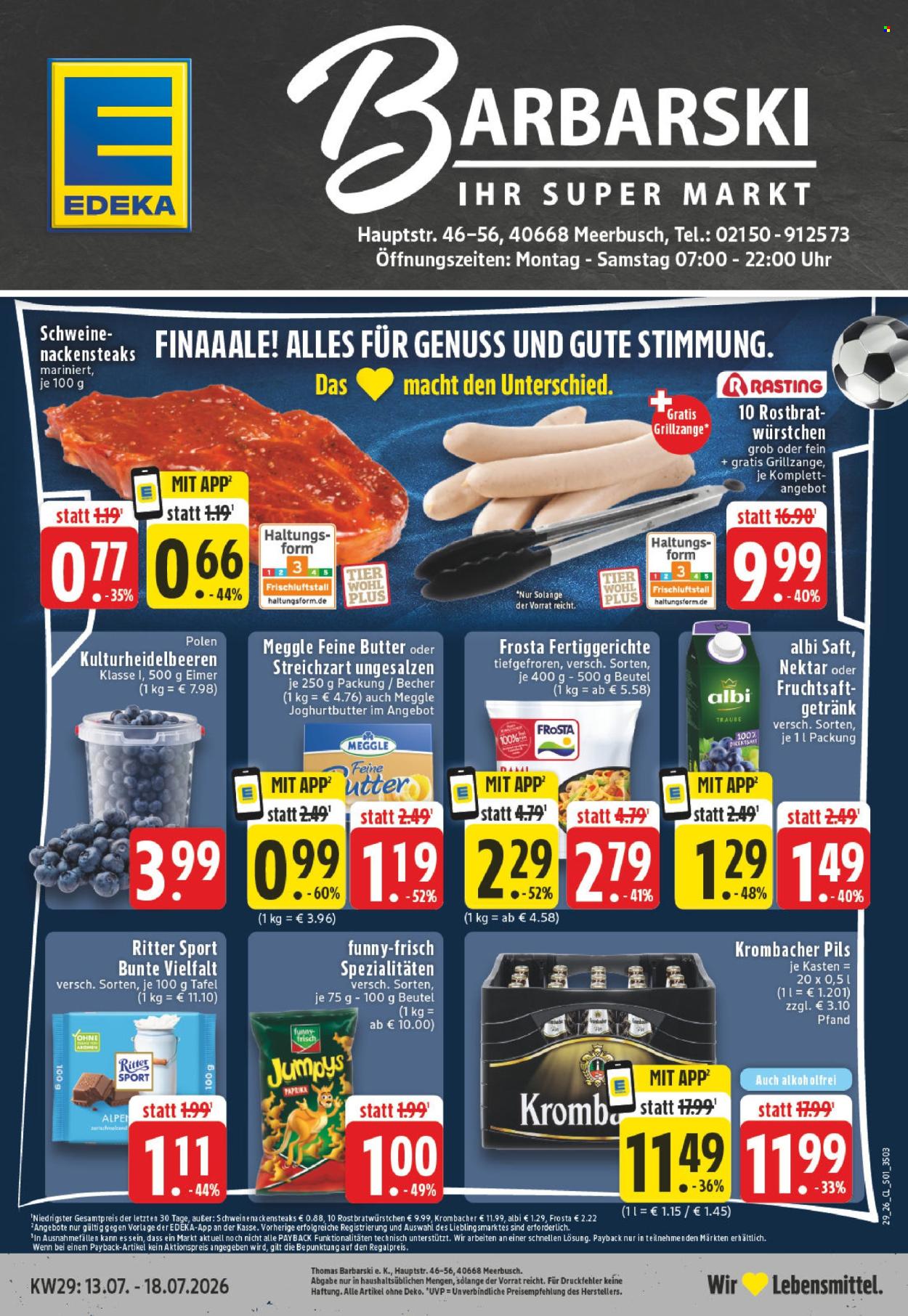 Edeka Prospekte  - 13.07.2026 - 18.07.2026. Seite 1