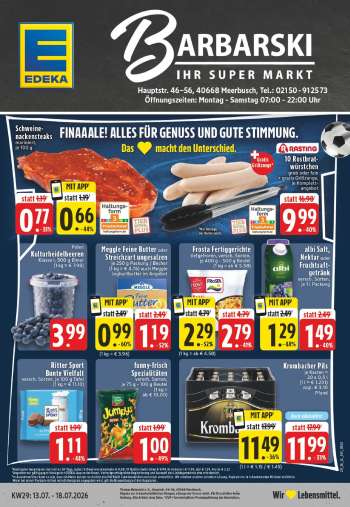 Prospekte Edeka - 13.07.2026 - 18.07.2026.