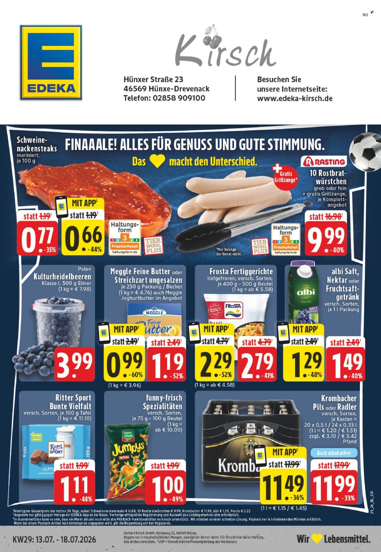 Edeka Prospekte  - 13.07.2026 - 18.07.2026. Seite 1