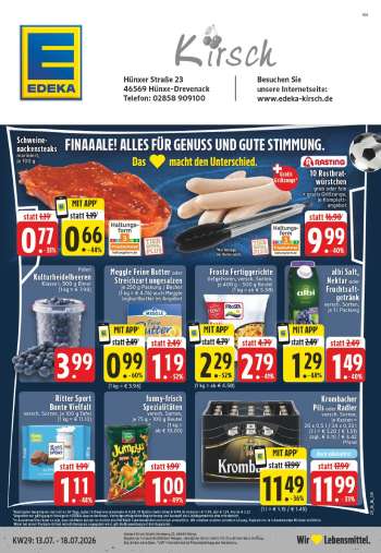 Prospekte Edeka - 13.07.2026 - 18.07.2026.