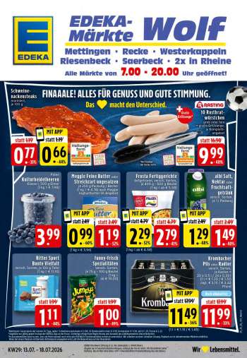 Prospekte Edeka - 13.07.2026 - 18.07.2026.