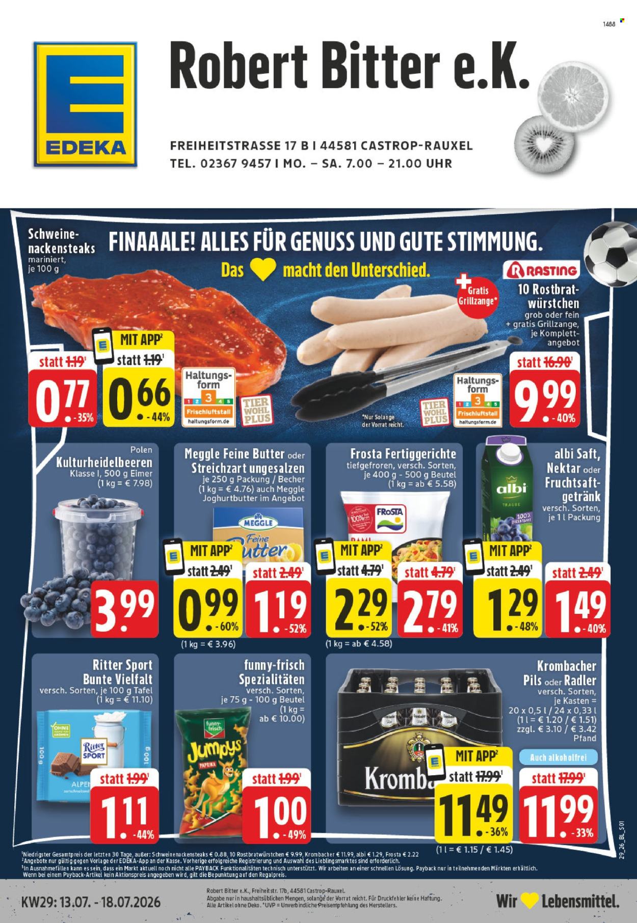 Edeka Prospekte  - 13.07.2026 - 18.07.2026. Seite 1