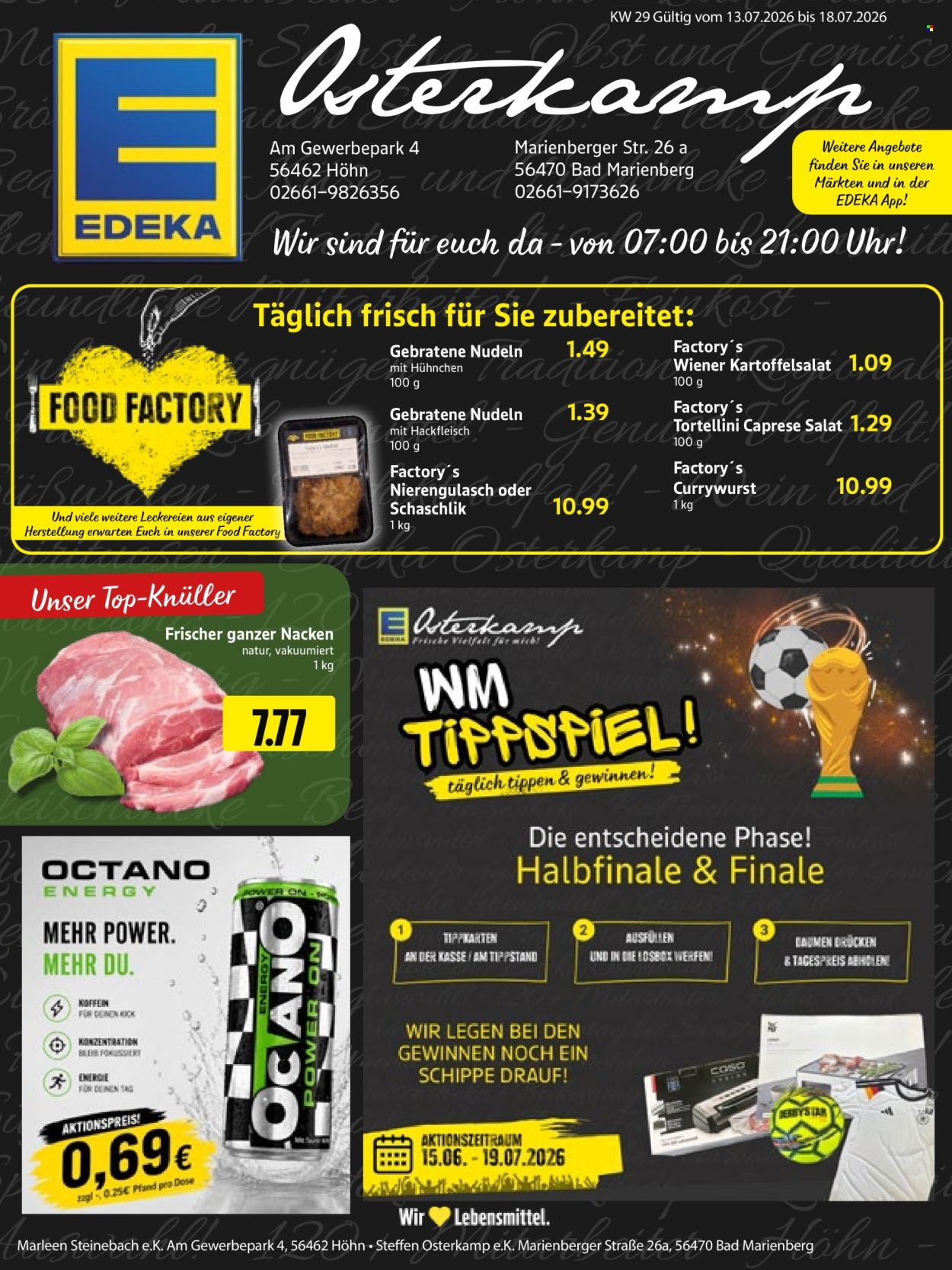 Edeka Prospekte  - 13.07.2026 - 18.07.2026. Seite 1