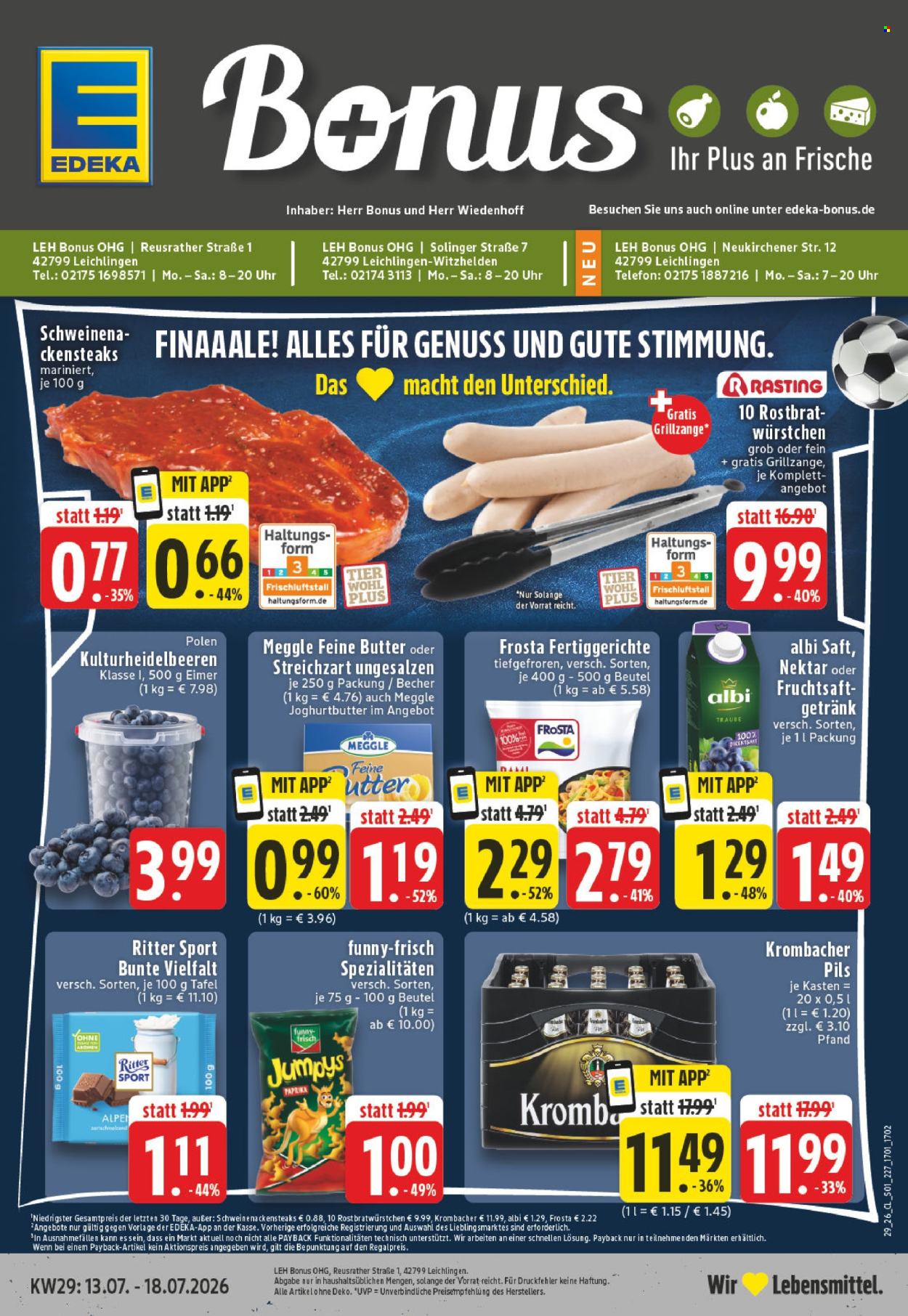 Edeka Prospekte  - 13.07.2026 - 18.07.2026. Seite 1