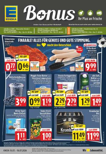 Prospekte Edeka - 13.07.2026 - 18.07.2026.
