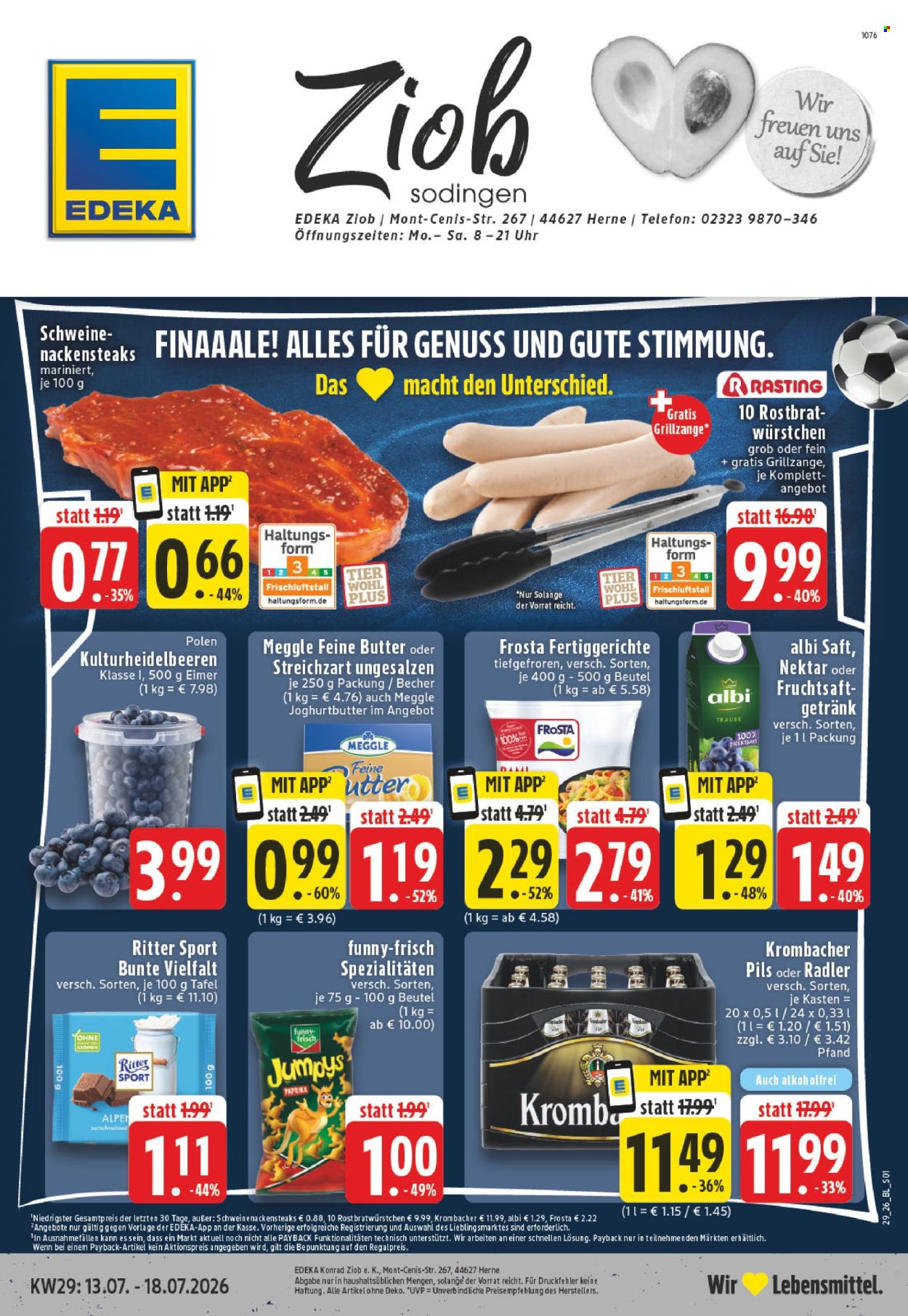 Edeka Prospekte  - 13.07.2026 - 18.07.2026. Seite 1
