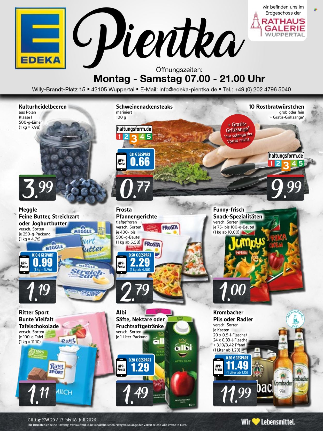 Edeka Prospekte  - 13.07.2026 - 18.07.2026. Seite 1