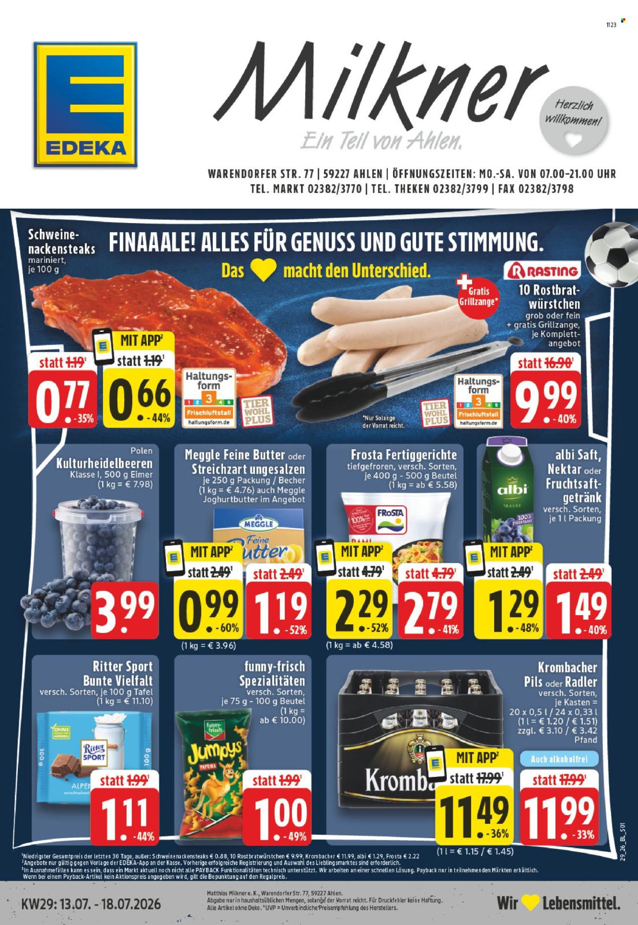 Edeka Prospekte  - 13.07.2026 - 18.07.2026. Seite 1