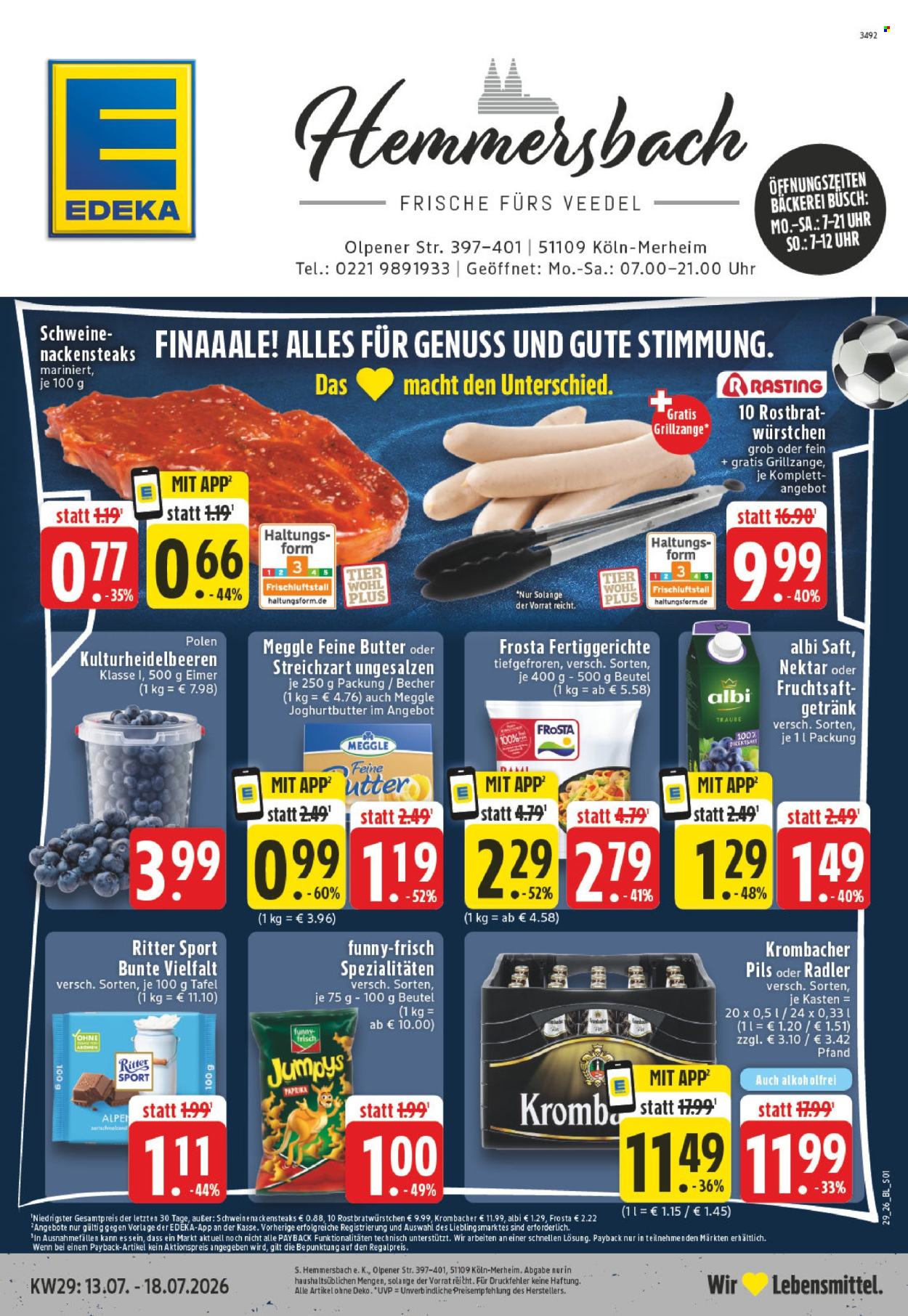 Edeka Prospekte  - 13.07.2026 - 18.07.2026. Seite 1