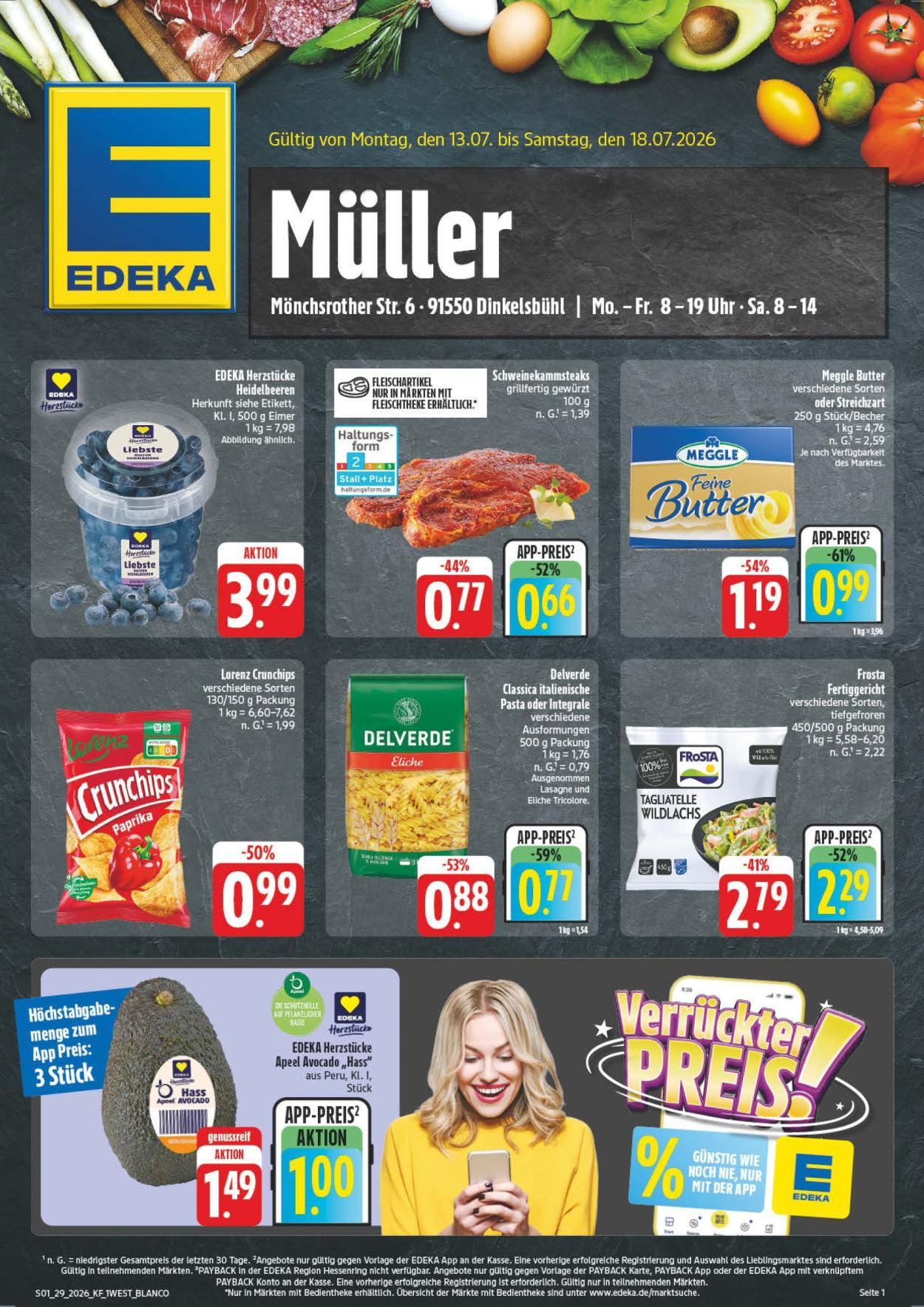 Edeka Prospekte  - 13.07.2026 - 18.07.2026. Seite 1