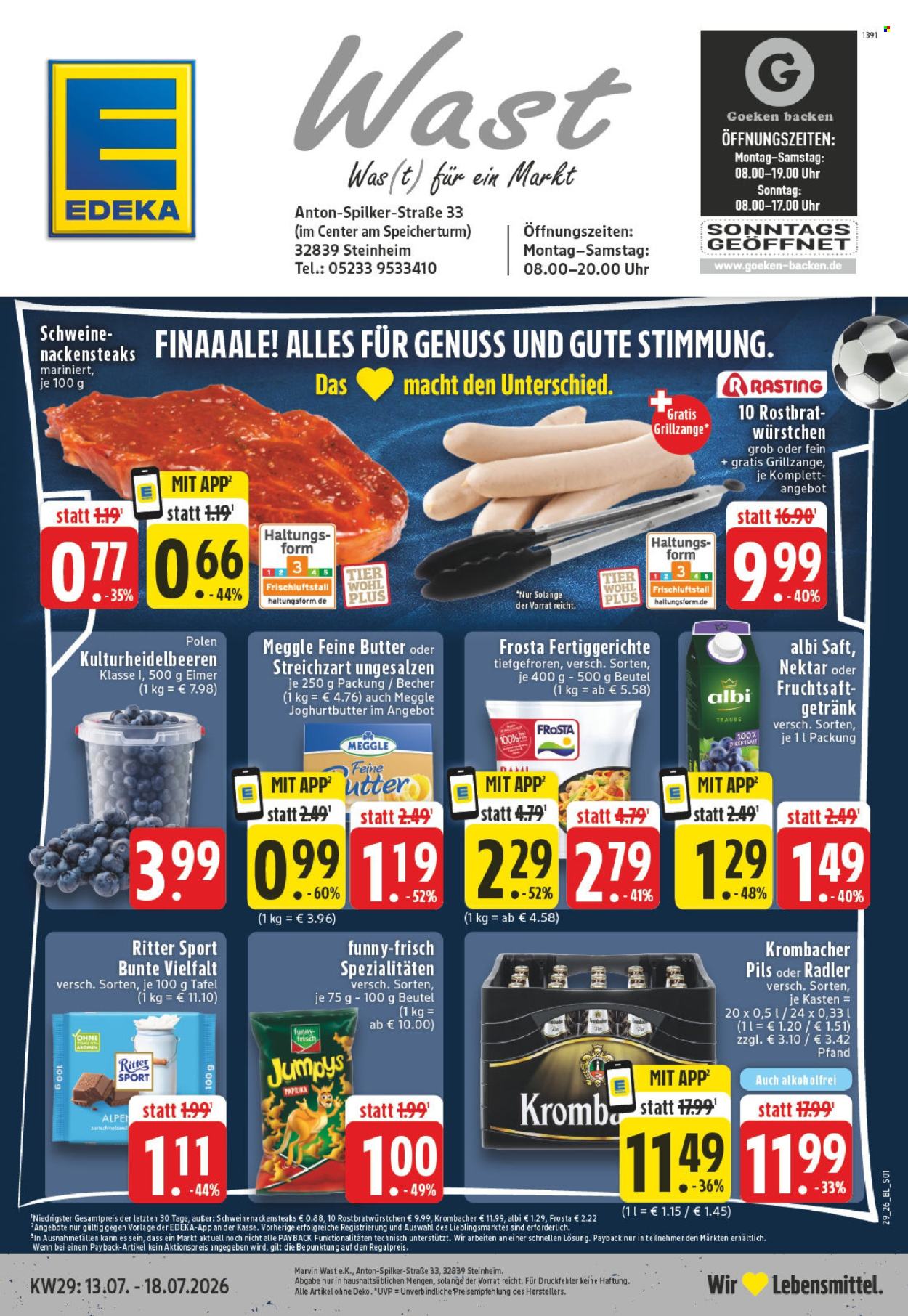 Edeka Prospekte  - 13.07.2026 - 18.07.2026. Seite 1