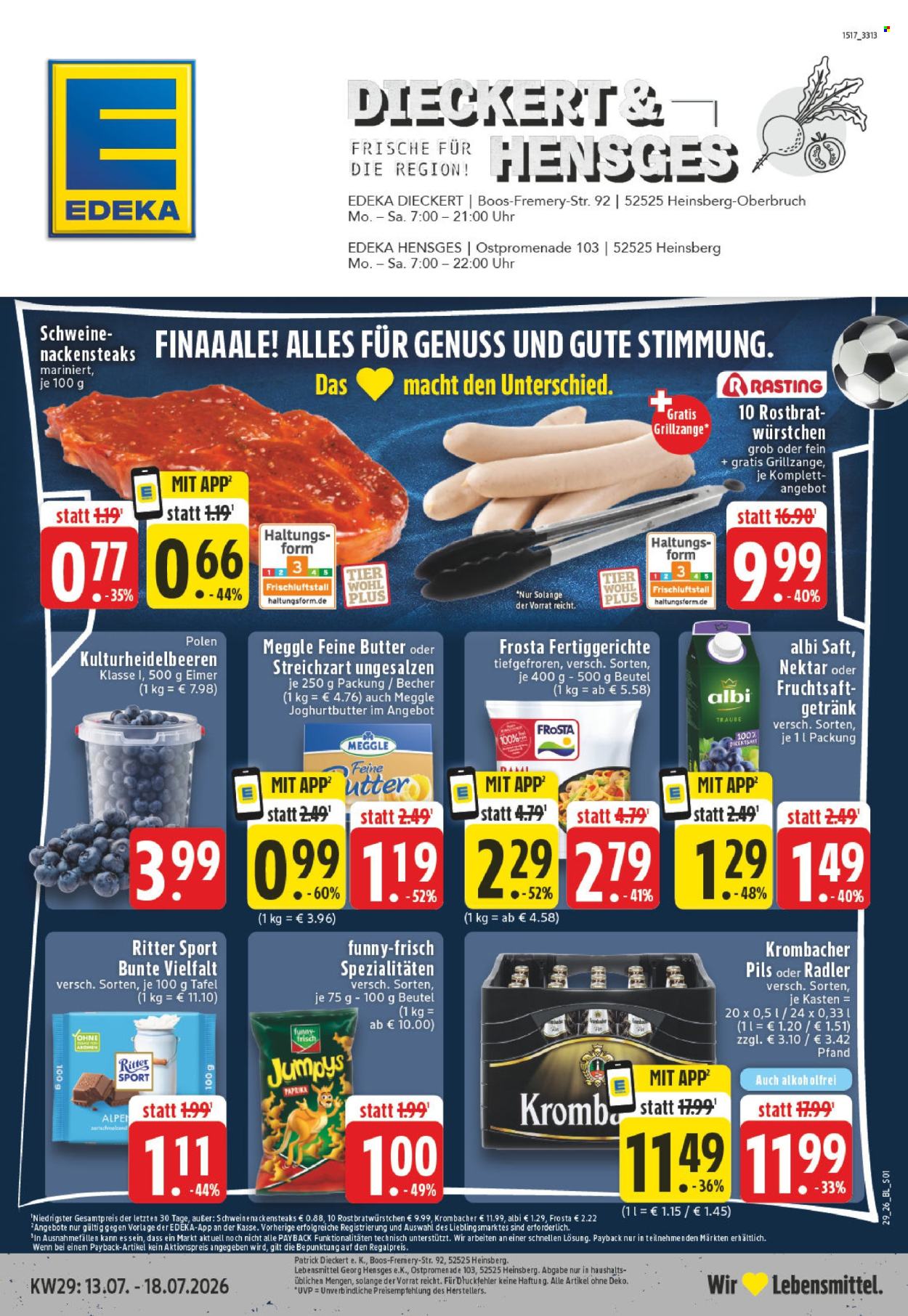 Edeka Prospekte  - 13.07.2026 - 18.07.2026. Seite 1