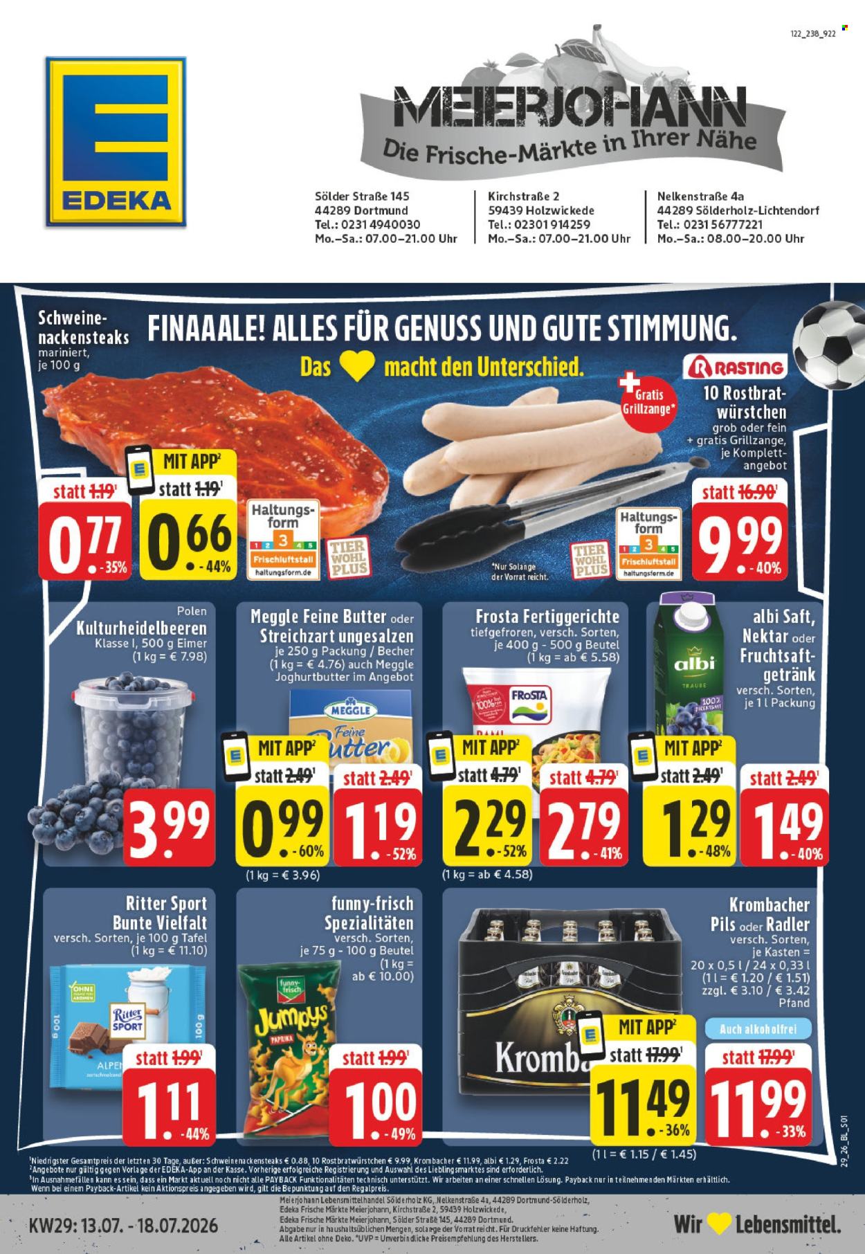 Edeka Prospekte  - 13.07.2026 - 18.07.2026. Seite 1