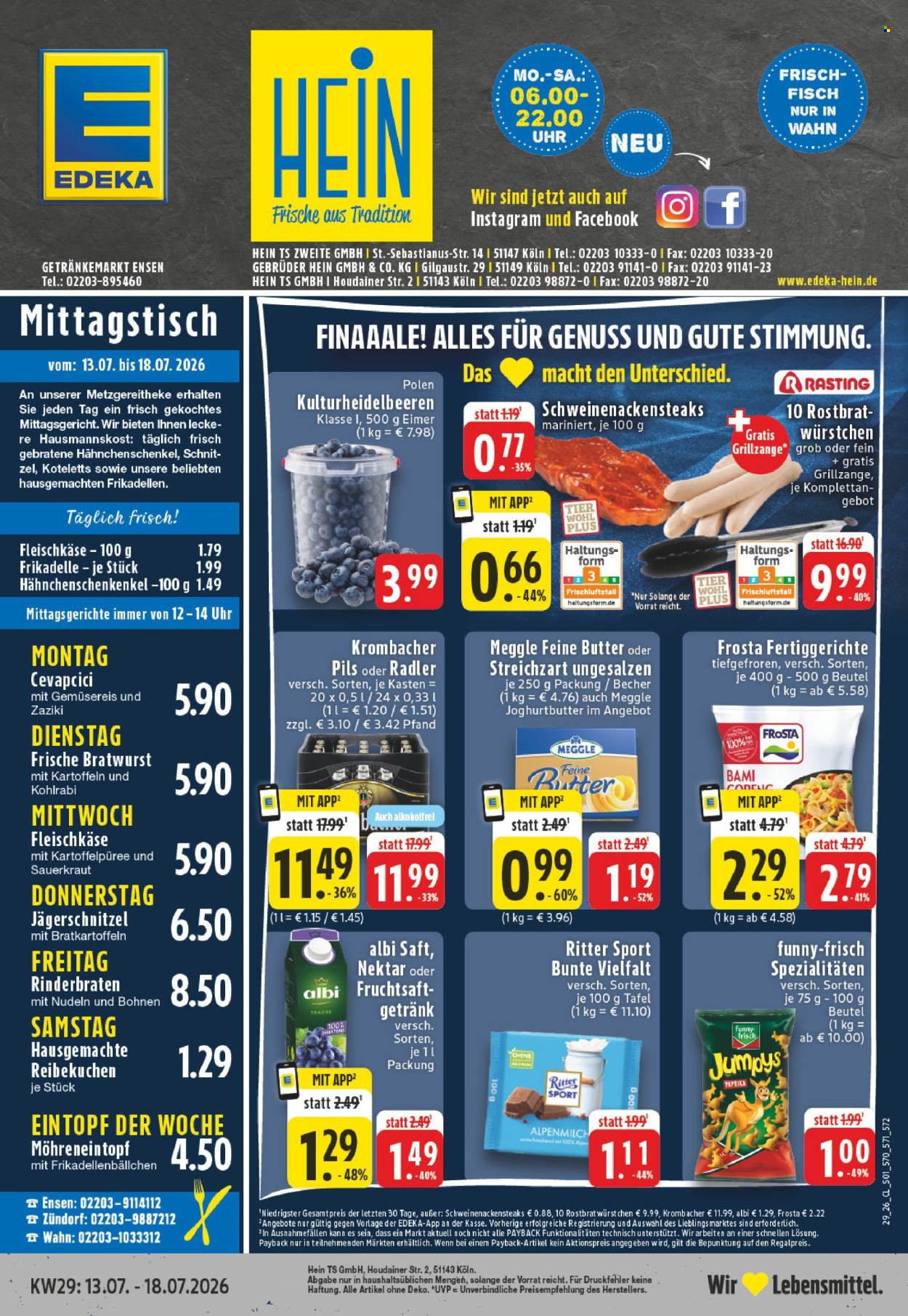 Edeka Prospekte  - 13.07.2026 - 18.07.2026. Seite 1