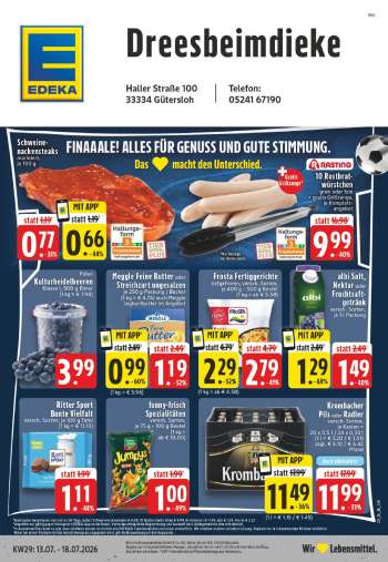 Prospekte Edeka - 13.07.2026 - 18.07.2026.