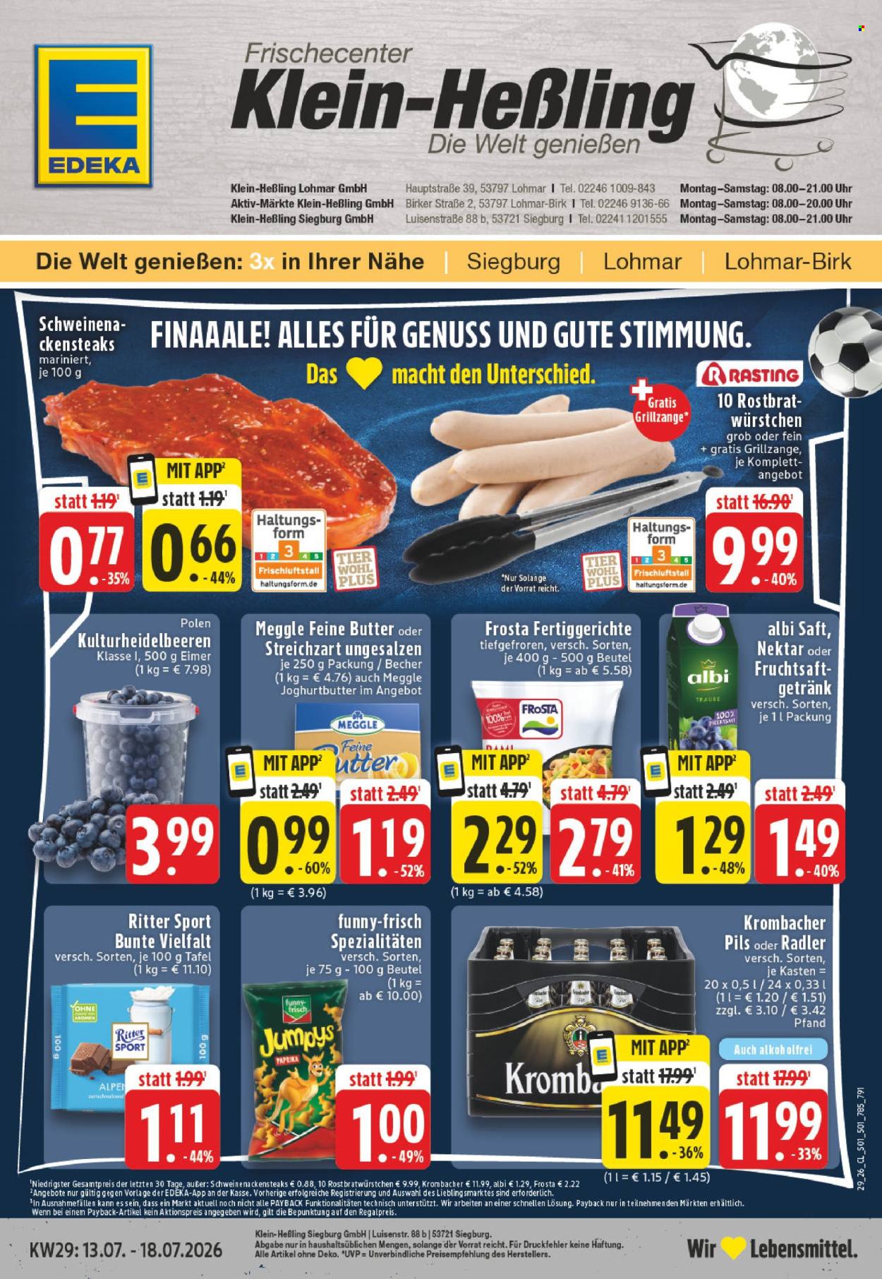 Edeka Prospekte  - 13.07.2026 - 18.07.2026. Seite 1