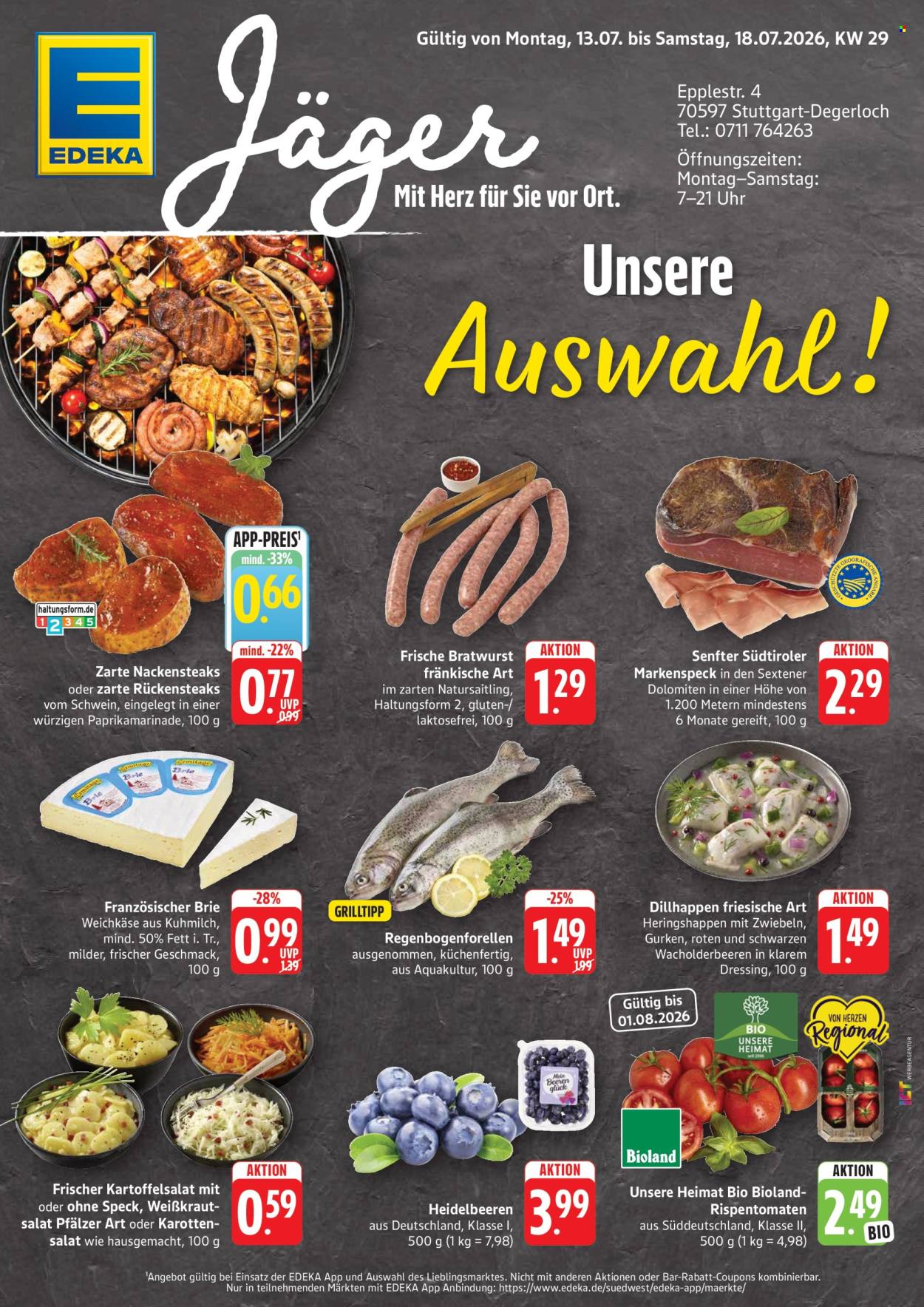 Edeka Prospekte  - 13.07.2026 - 18.07.2026. Seite 1