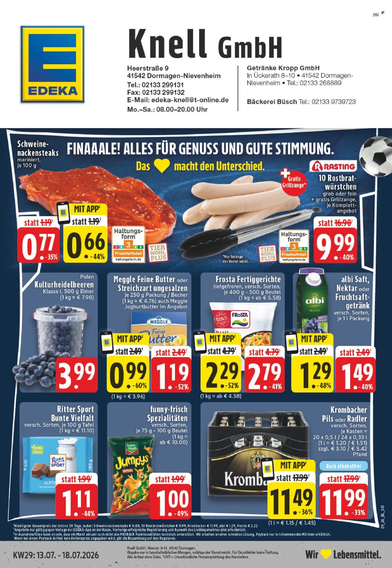 Edeka Prospekte  - 13.07.2026 - 18.07.2026. Seite 1