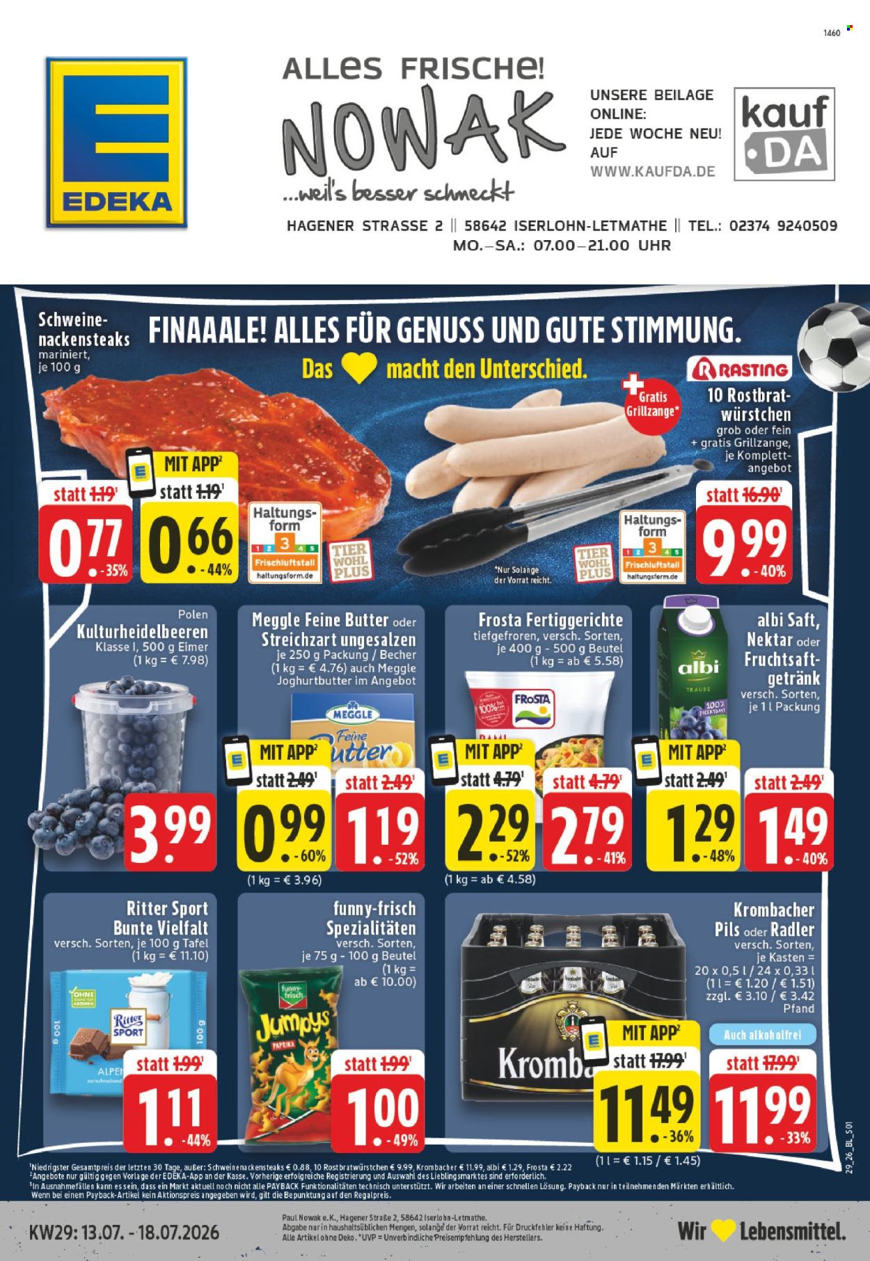 Edeka Prospekte  - 13.07.2026 - 18.07.2026. Seite 1