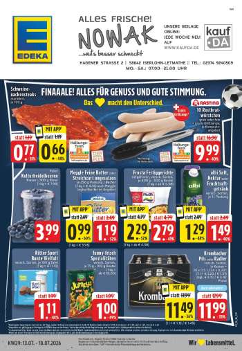Prospekte Edeka - 13.07.2026 - 18.07.2026.
